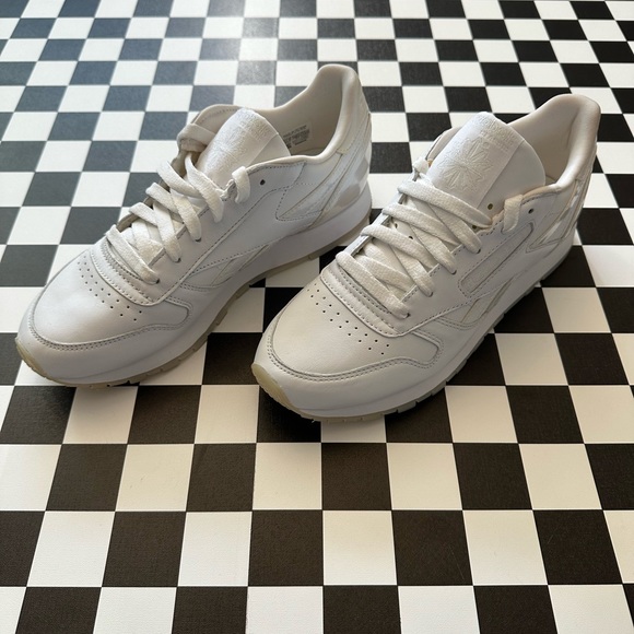 NEW REEBOK CLASSIC LEATHER PEARLESCENT DETA SIZE 7.5 - Picture 8 of 15